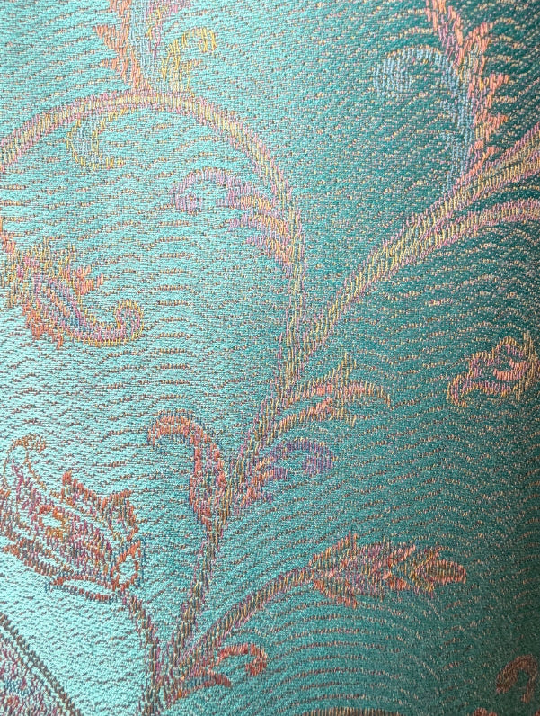 Aishiteru Aquarelle Seidenschal – Azurblüte