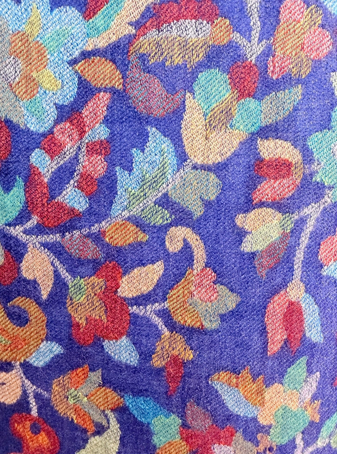 Aishiteru Neriva Kani – Châle en cachemire tissé Kani, jardin de saphir