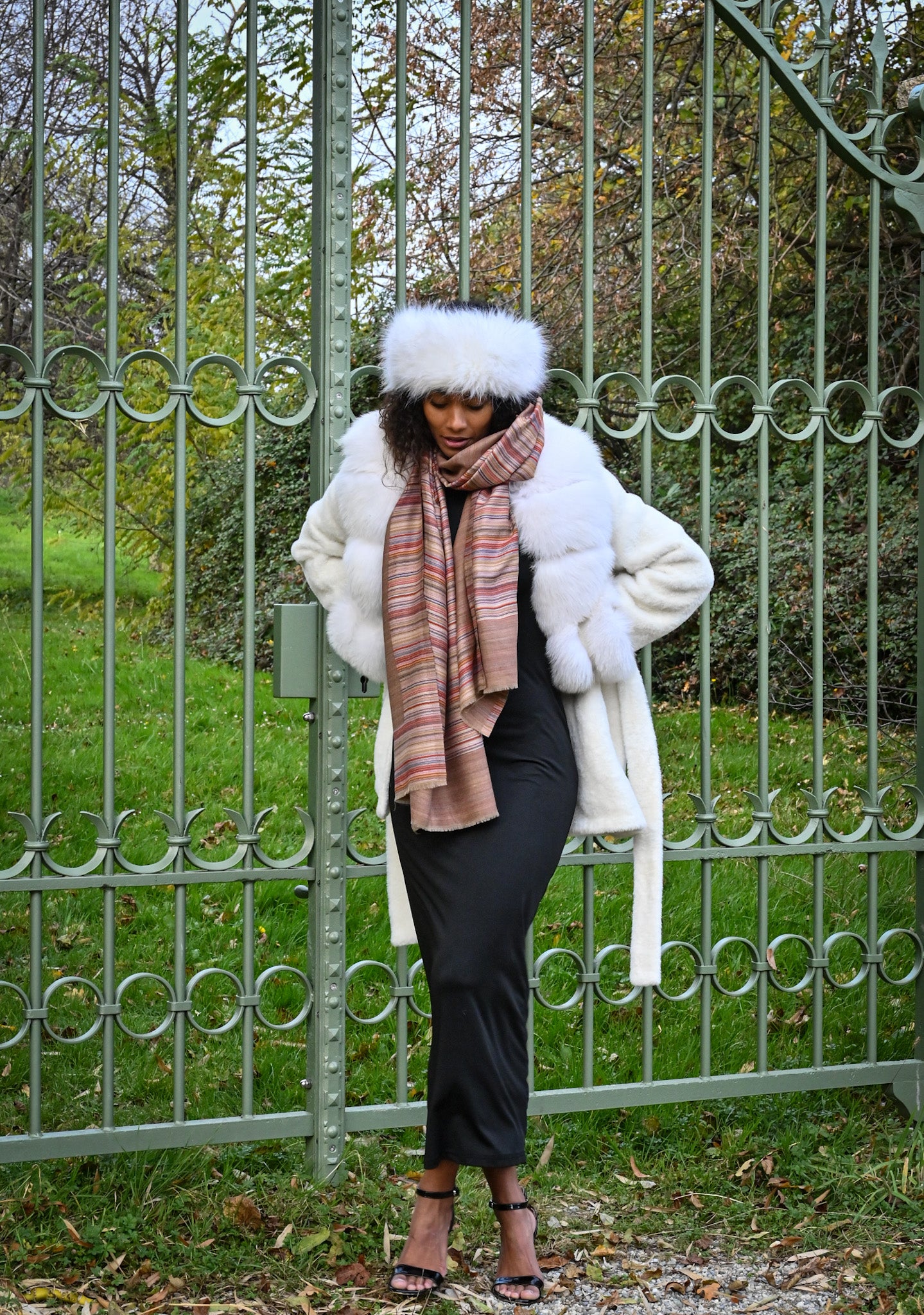 Echarpe en cachemire réversible Eterna Luxe