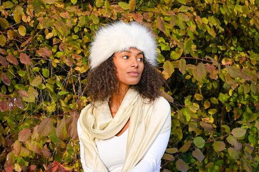 Golden Glow Silk Scarf