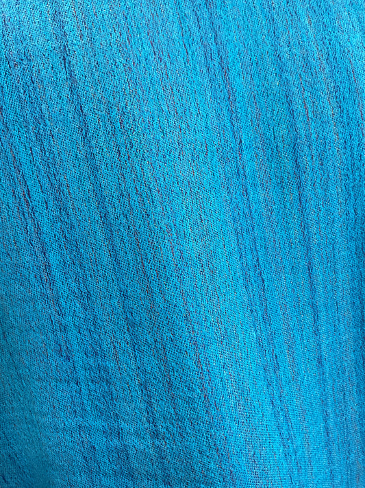 Châle en cachemire Amara Kani – Symphonie Turquoise