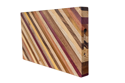 Planche à découper en bois massif "Harmony Lines" 