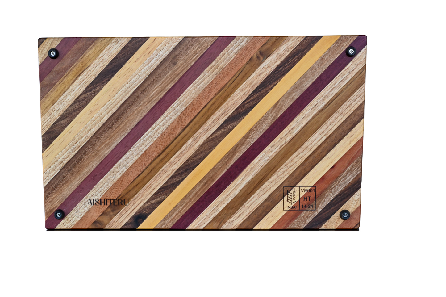 Planche à découper en bois de qualité supérieure « Harmony Lines » taille L