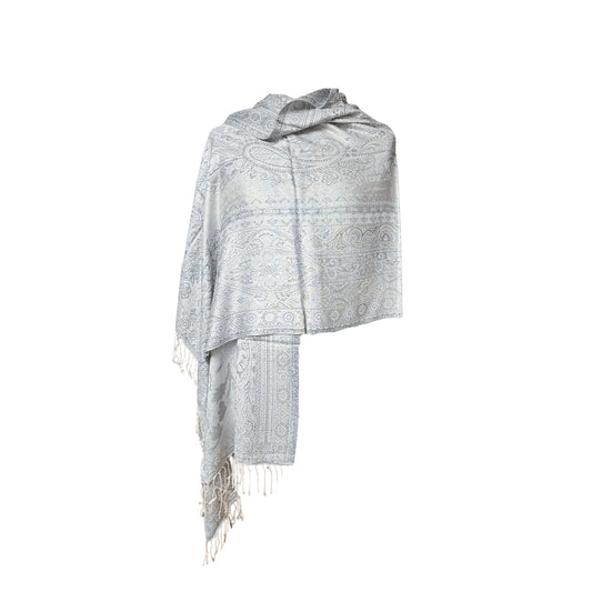 Châle en Soie Aishiteru Zafira  Élégance Argentée