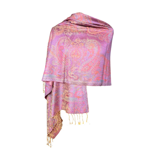 Châle en Soie Aishiteru Seraphis – Tapisserie Orchidée