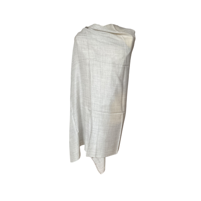 Aishiteru Elise Kaschmir-Schal – Reine Elfenbein-Serenität