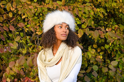 Golden Glow Silk Scarf