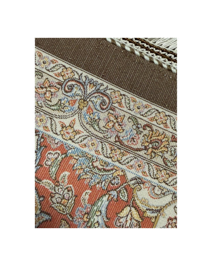 Persischer Teppich Kashan Éternité – Florales Medaillon, reine Seide
